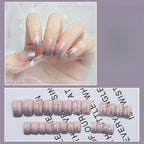 【Press-on Nail】Purple Shiny Bling Bling