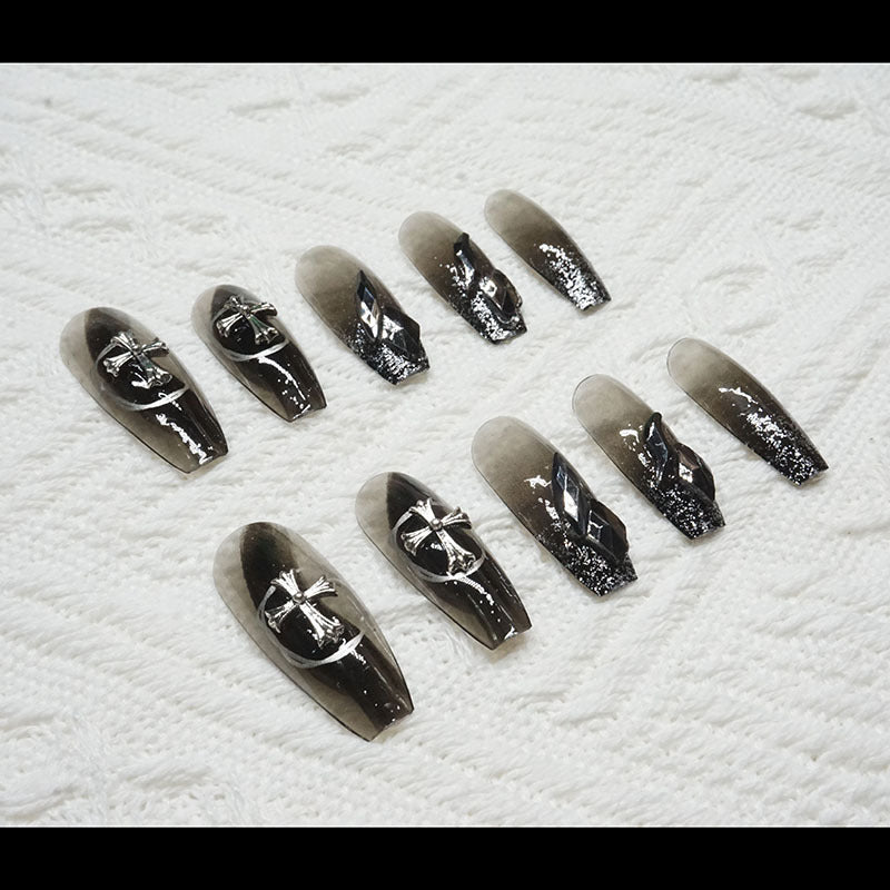 【Press-on Nail】Crow Heart Dark Style