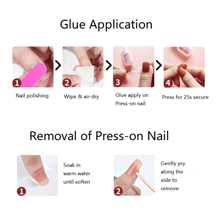 【Press-on Nail]】【Short】 Natural Toe Nails