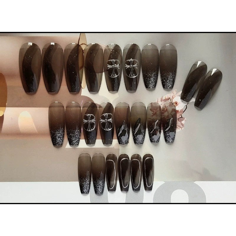 【Press-on Nail】Crow Heart Dark Style